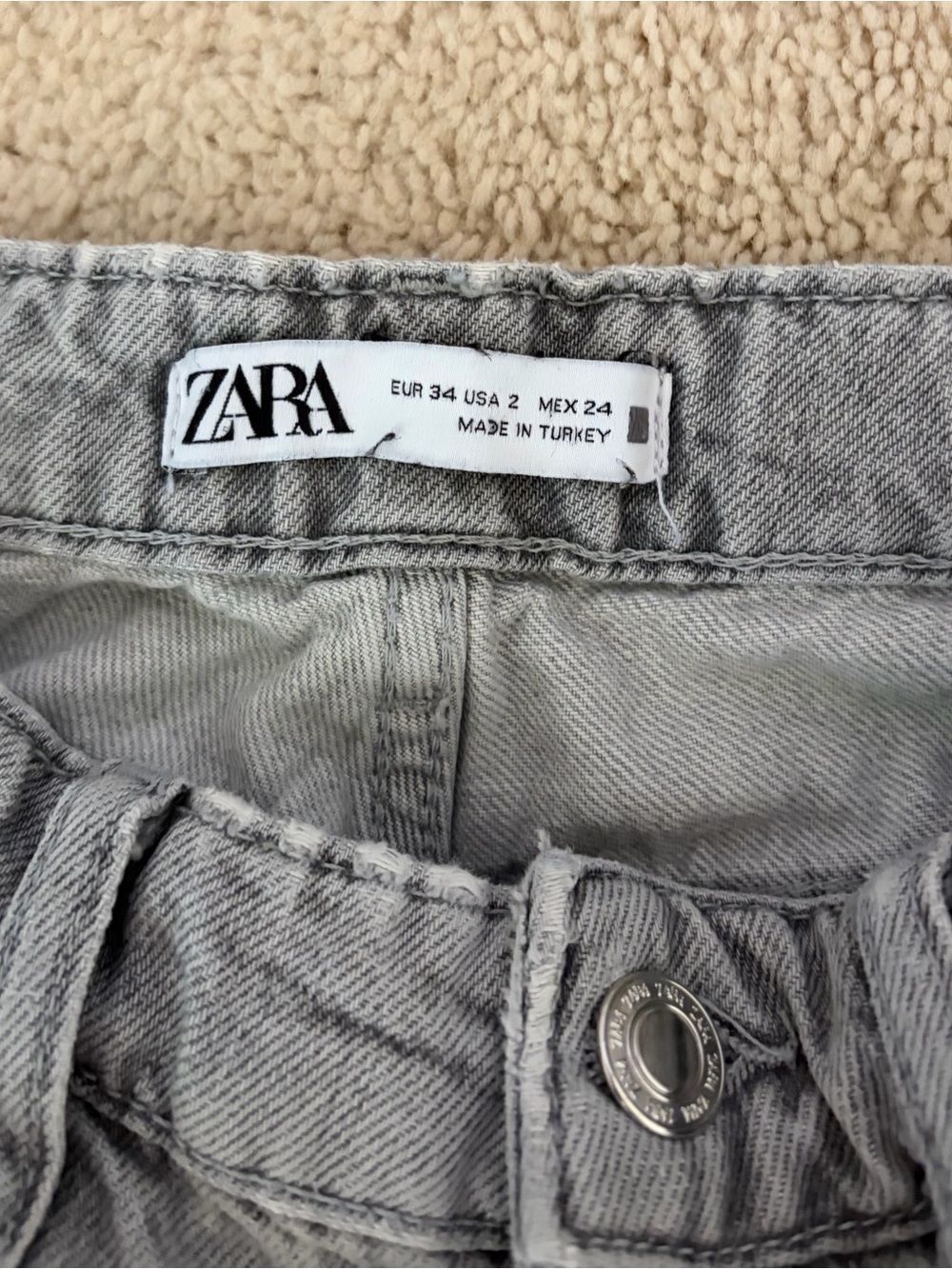 Zara High Rise Straight Jeans - Picture 3 of 4